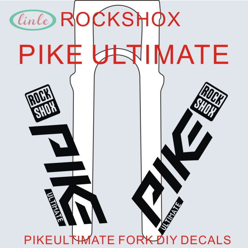 ROCKSHOX Pike Gabel Aufkleber Radfahren Fahrrad Gabel Aufkleber MTB Gabel Aufkleber Dekoration Film Vinyl