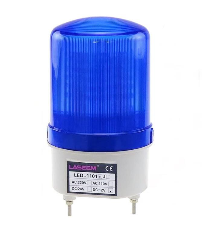 220V Warning Light LED, Red, Rotary Flashing Industrial Signal Alarm, Electric Turning Signal Lights LED Strobe for Emergency