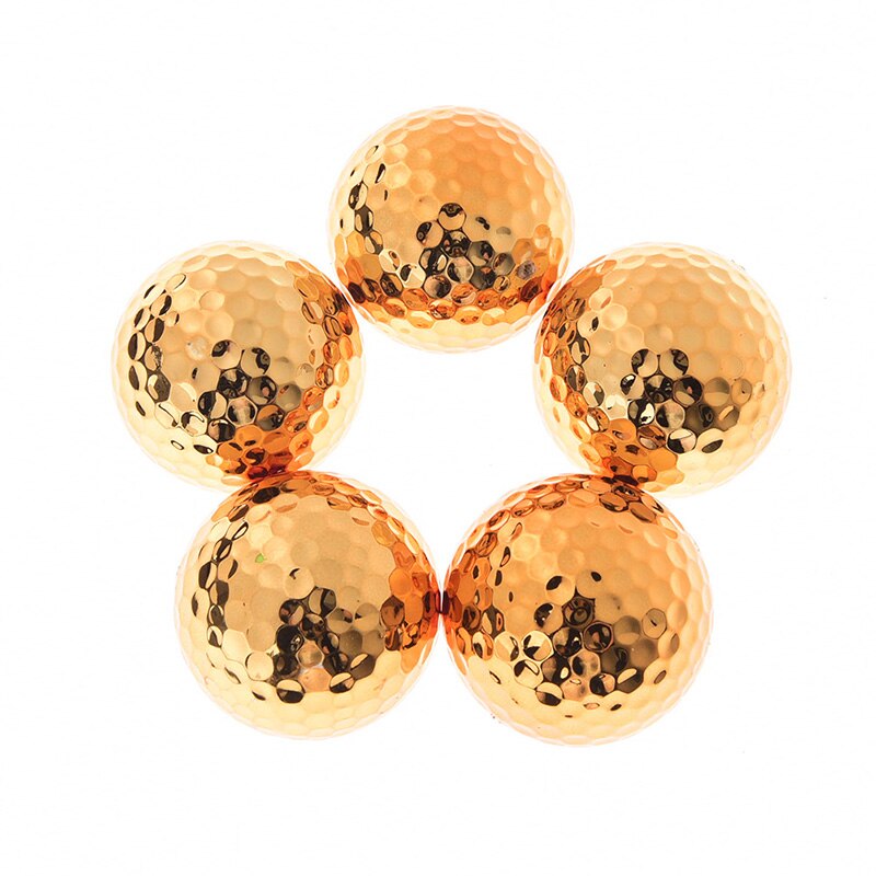 Balles de Golf couleur or, 1 pièce, équipement de Golf, nouveauté