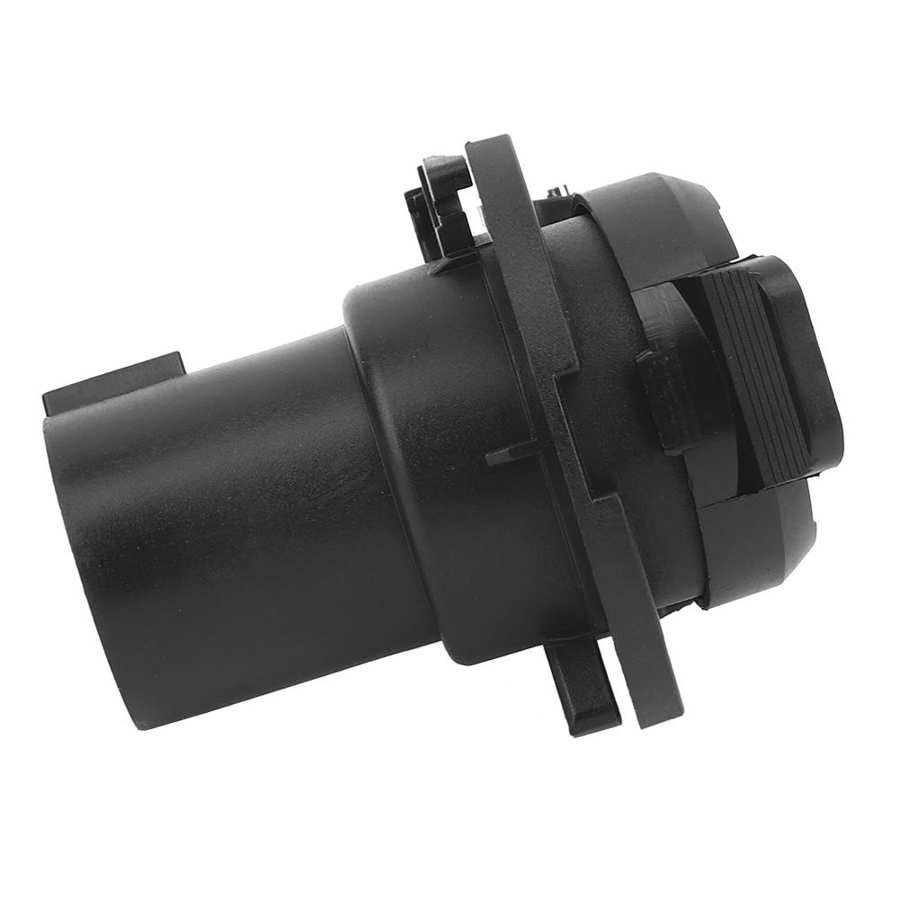 7-Way RV Blade Power Socket Plug Accessory US 6-24V for 7-Pin RV and Trailer Car Protector ABS + Metal Trailer Accessory