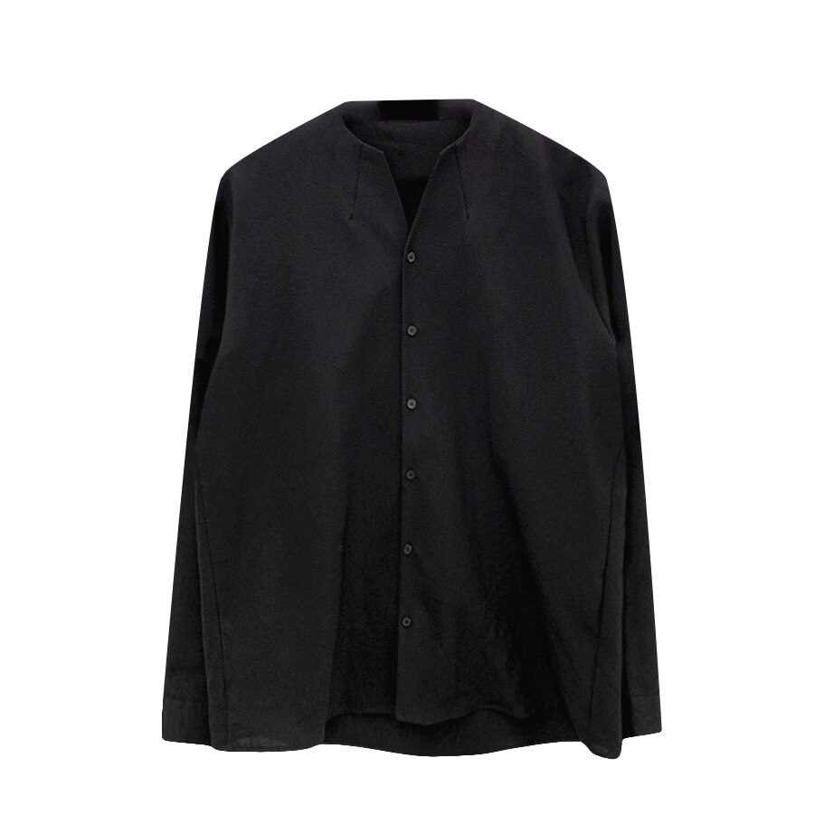 Navy Stand Kraag Single Breasted Heren Blazer – NL