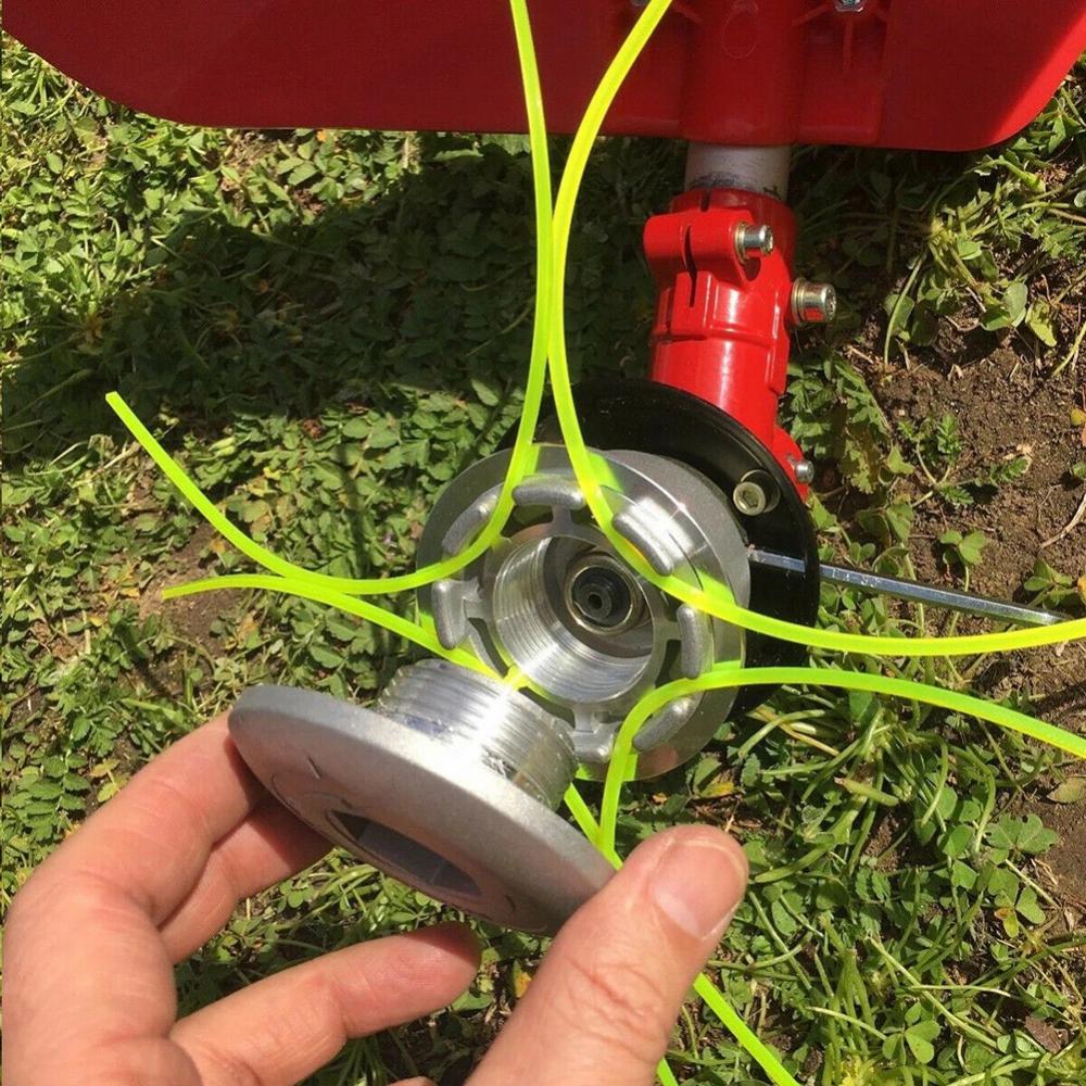 Universal Trimmer Head Aluminium String Set Garden Grass Brush Cutter Bushes Accessories Durable Strimmer Head For Lawn Mower