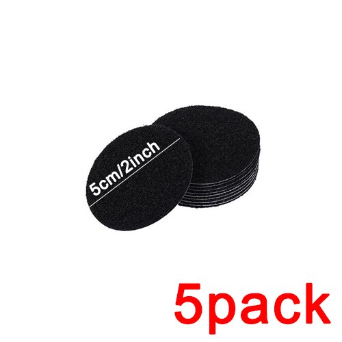 5Pcs Adhesive Sofa Laken Fastener Tafelkleed Anti-Slip Vaste Anker Gesp Resuable Dubbelzijdige Sticker: 5cm round-black