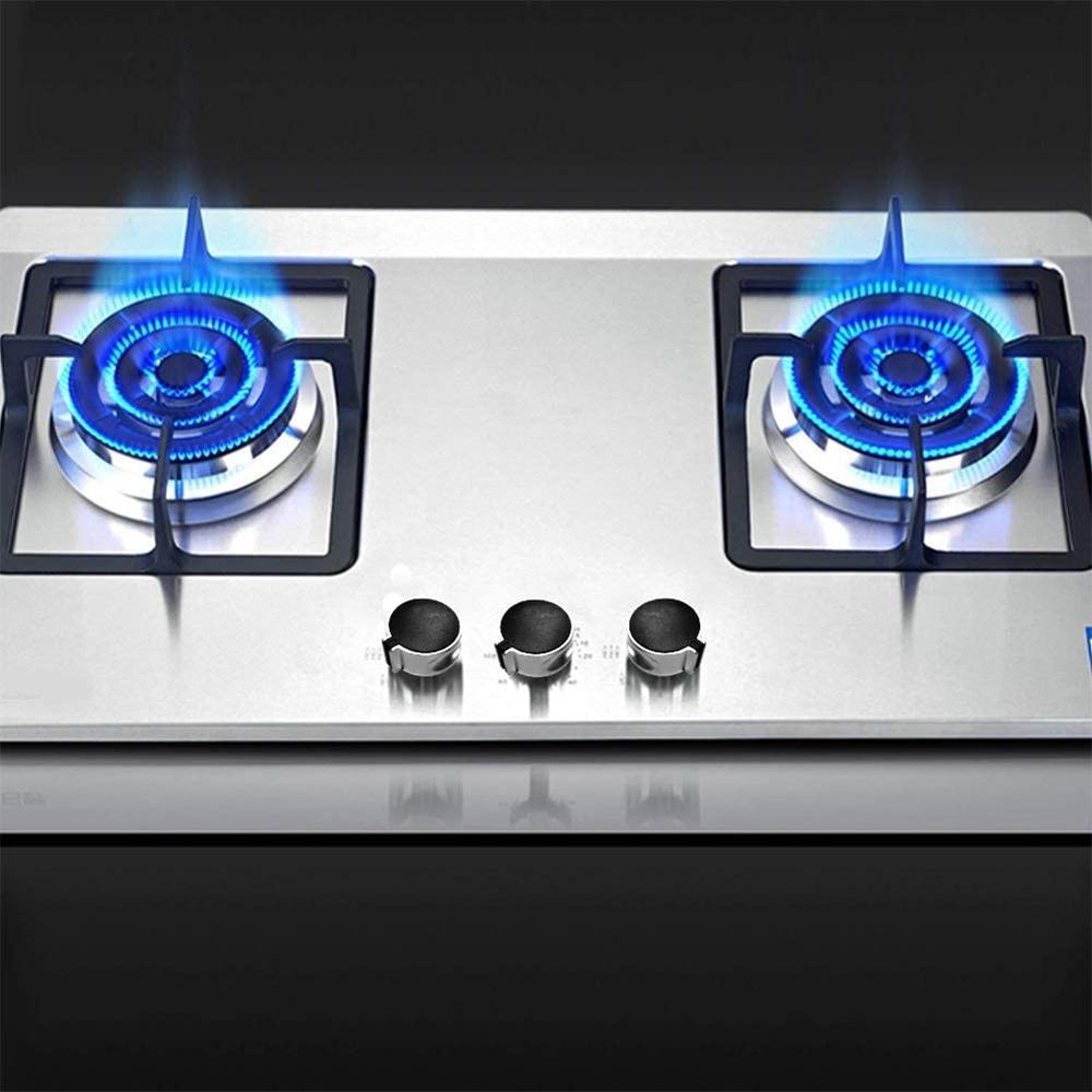 1Pcs Gas Stove Knob Metal 8mm Black Gas Stove Control Knobs Cooker Control Switch Range Oven Knobs Cooktop Burner Knob