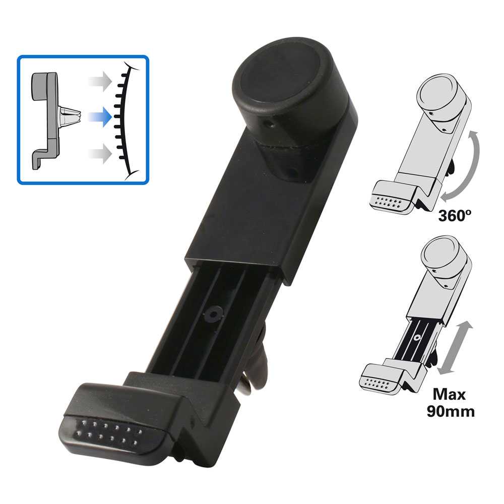 OcioDual Universale Ventilazione Griglia Holder Supporto da Auto per smartphone/Cellulare mobile rotante di ventilazione iPhone Samsung PDA