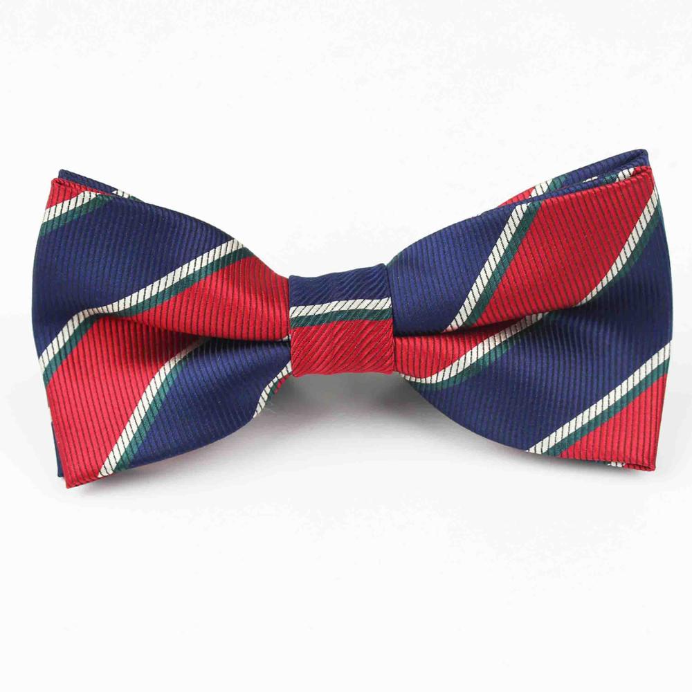 Klassieke Plaid Kinderen Bowtie Polyester Strikjes Baby Kid Kinderen Klassieke Pet Gestreepte Vlinder strikje: 9
