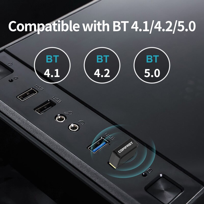 RTL8761B Chip Usb Draadloze Bluetooth Dongle Bt 5.0 Adapter 10M Range Muziek Audio Ontvanger Zender Ondersteuning Windows 7/8.1/10