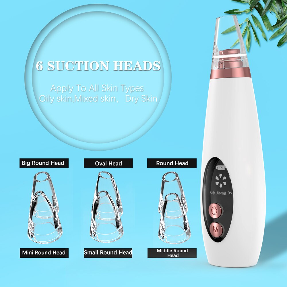Electric Blackhead Vacuum Extractor Black Spots Pore Cleaner Facial Pore Cleaning Instrument