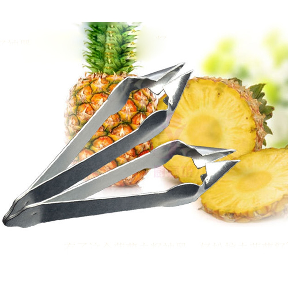 1pcs Practical Cutter Pineapple Eye Peeler Pineapple Seed Remover Stainless Steel Clip Home Kitchen Tools gadgets#35: Default Title