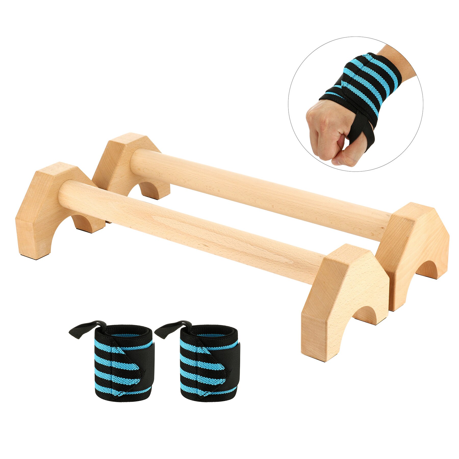 50cm Fitness Push Ups Stands Bars Sport Gym Exercise Training Chest H Shaped Calisthenics Handstand Parallel Rod Double Rod: Black