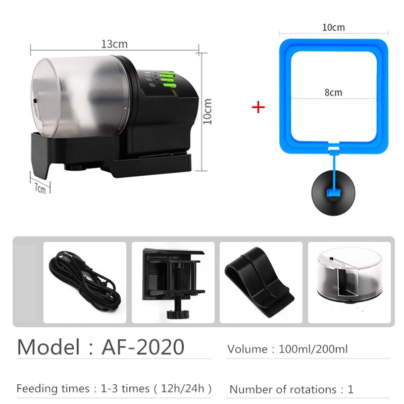 Resun AF-2003 AF-2009D automatic feeding device of aquarium aquarium fish automatic feeding device of small ornamental fish: AF-2020 set 2
