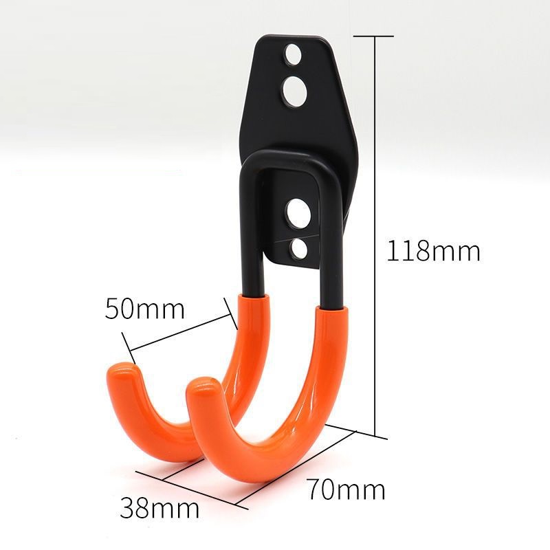 Soporte para bicicleta, gancho de montaje en pared para bicicleta, soporte de estacionamiento para herramientas colgantes, organizador de herramientas de almacenamiento de almacén, accesorios para bicicleta: Blanco
