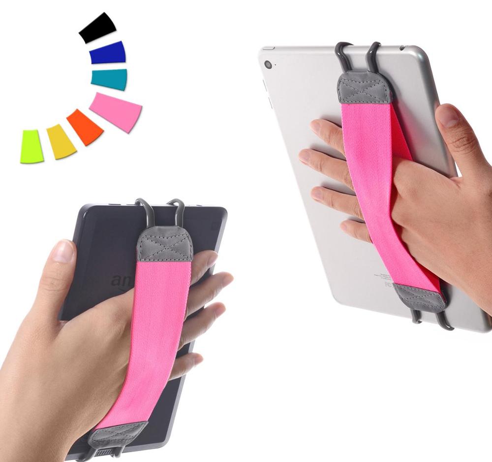 TFY Hand Strap Holder Stand for Tablets & iPads: Pink