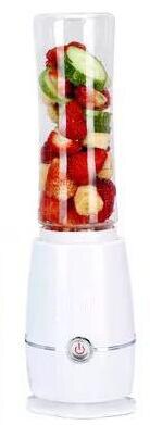 Fruit, groenten, elektrische sapcentrifuge, beker, smoothiemaker, draagbare citruspers, sapmixer, extractor, zakfles, blender: Wit
