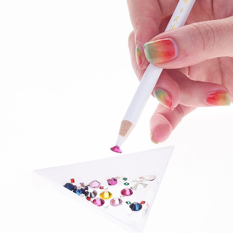 Herramienta para hacer puntos de decoración de uñas, 1 Uds., diamantes de imitación, gemas, lápiz para cera, bolígrafo, decoración, puntear, herramientas de arte de uñas: Default Title