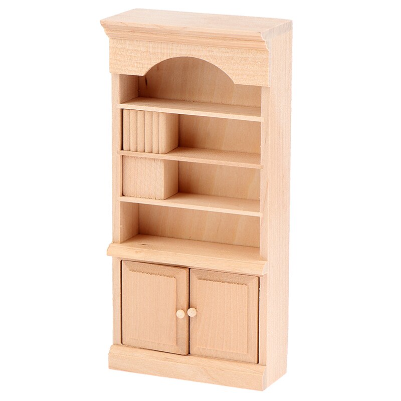 1pc 1/12 Dollhouse Miniatura In Legno Bookshelf Modello di Accessori Per Mobili Casa di Bambola di Simulazione Giocattoli