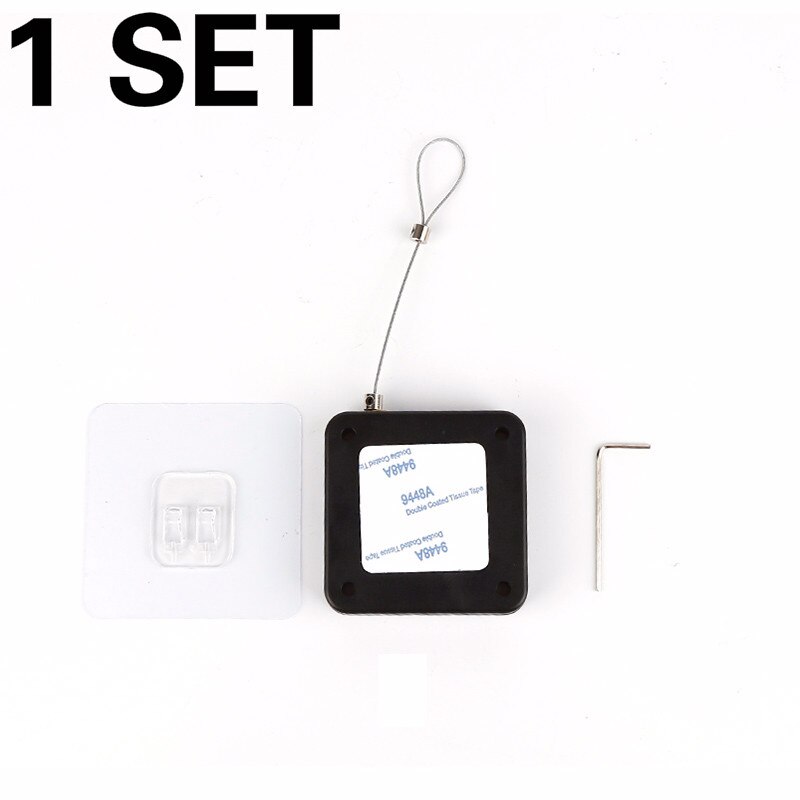 Punch-free Automatic Door Closer Door Hardware Supplies Anti-theft Closing Door Sensor Auto Doors Organizer Universal: 1PC Black