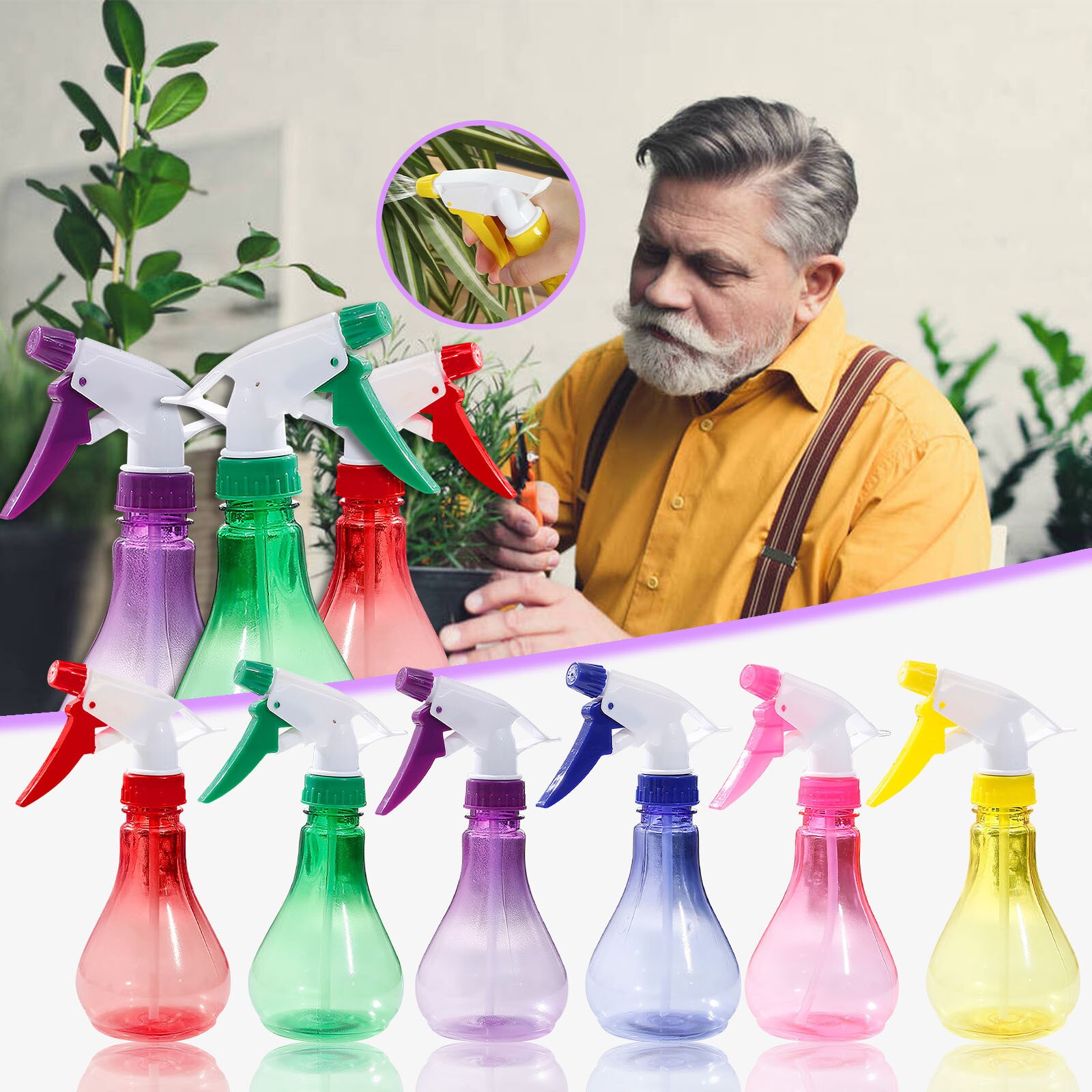 Empty Spray Bottle Plastic Watering The Flowers Water Spray For Salon Plants regadera plantas опрыскиватель садовый