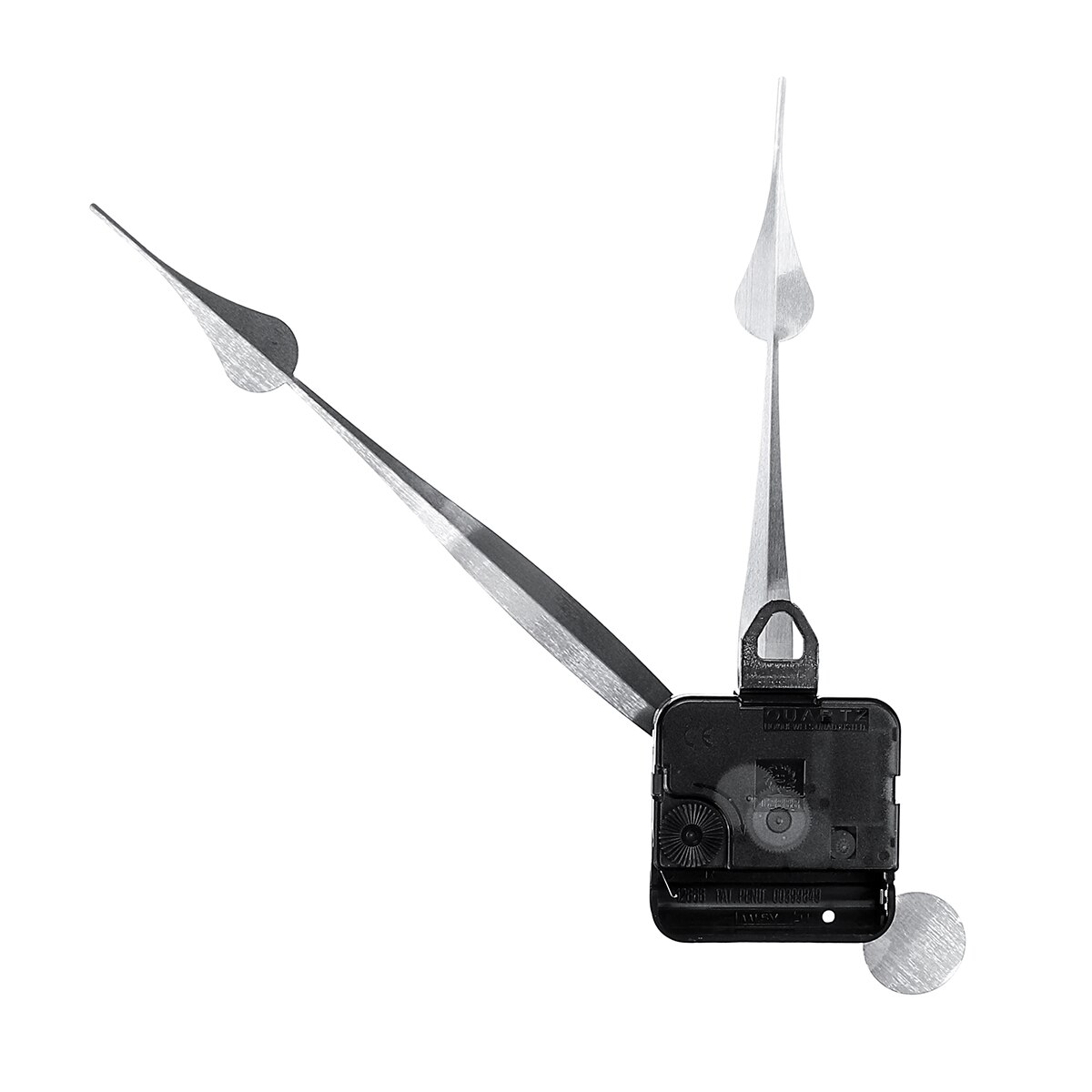 Black Long Hand Quartz Clock Movement Mechanism Motor High Torque Hour Minute Hands DIY Module Kit Accessories