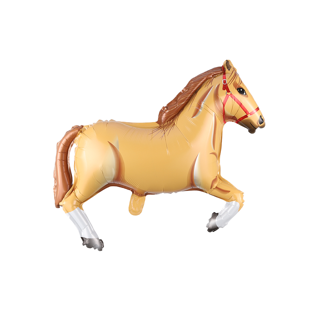 1/2pcs Large Black White Horse Balloon Aluminum Foil Horse-Shaped Balloons Cowboy Birthday Party Decoration Baby Shower Supplies: RUBY
