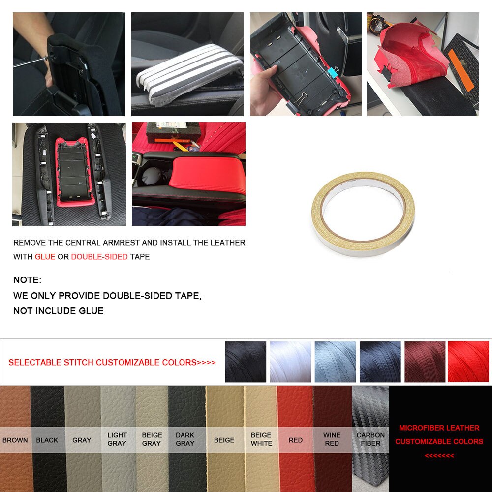 Blødt læder armlæn dæksel til nissan maxima bil center kontrol armlæn boks overflade dækning trim