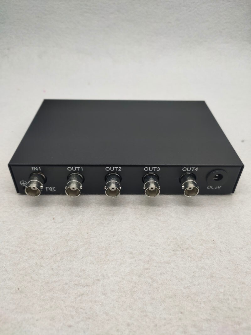 Conector BNC compuesto, distribuidor amplificador de vídeo 1-4 canales, divisor para cámara de seguridad CCTV,