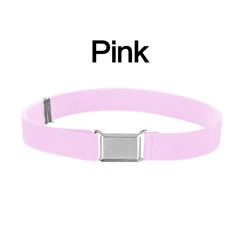 Verstelbare Riem Voor Kids Kinderen Stretch Elastische Canvas Tailleband Jongens Meisjes Gespen Broek Broek Riem Riemen: F