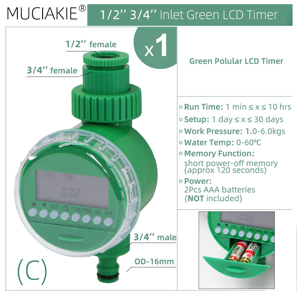WIFI Automatische Garten Wasser Timer Handy Fernbedienung Zu Hause Indoor Outdoor Bewässerung Bewässerung Tuya Smartlife Unterstützung: C