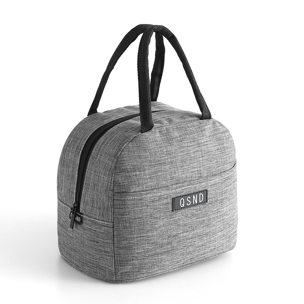 Baby Food Milk Bottle Storage Insulation Bag Microwave Lunch Box Wheat Straw Dinnerware Food Storage Container for Children Kids: Grey Bag