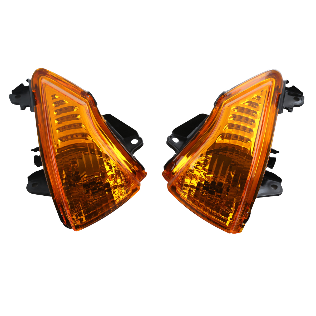 Clignotant de moto pour Kawasaki ER6N ER6F ER6R , lentille noire/claire/Orange en vogue