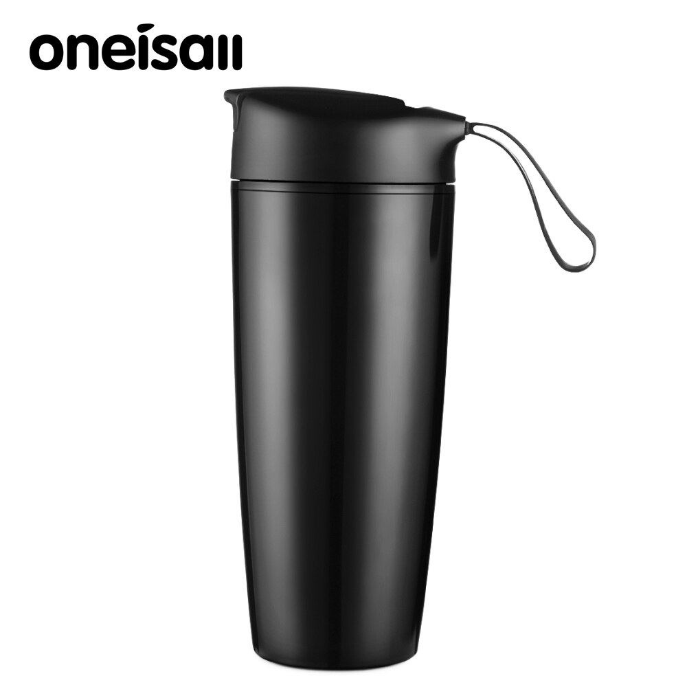 560ml Thermal Coffee Mug Ceramic Inside Insulated Travel Mug Thermos Coffee Tumbler Vacuum Flask Stainless Steel Tumbler Cups