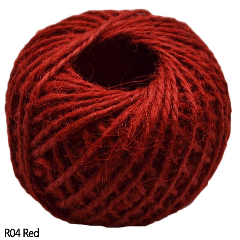 30 Meters Natural Burlap Hemp Rope Hessian Jute Cord for Wedding Party Wrapping Cords Thread DIY Scrapbooking Craft Decor: R04