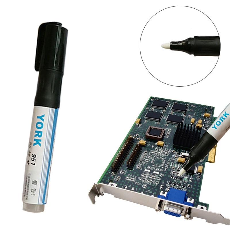 1pcs 951 Soldering Rosin Flux Pen Non-Clean Low-Solid Surface Mount Solder Flux Pen for Soldering Solar Power Panel DIY