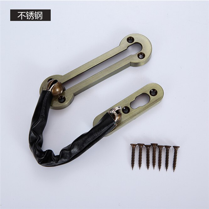 Stainless steel Lock Chain Door Safety Lock Door Bolt Latch Security Peep Bolt Lock Cabinet Latches DIY Home Hotel Security Tool: green bronze