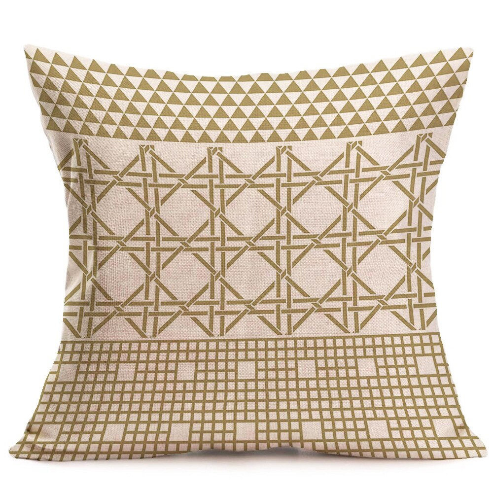 Taie d'oreiller imprimée de pour la maison oreillers décoratifs pour canapé housse de coussin confortable Kissen Cojines Decorativos Para Sofá: E