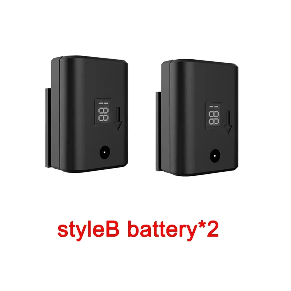 Batería de nivel de 3,7 V, batería de nivel recargable con luz roja y azul, pantalla Digital de gran capacidad, batería Universal de nivel de batería: Azul