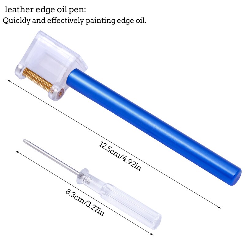 MIUSIE Leather Edge Oil Roller Pen Gluing Dye Pen Applicator Paint Roller Tool DIY Leather Painting Accessories Craft Tool