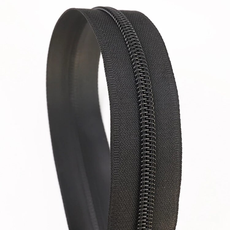 1Meter 5# Black Invisible Waterproof Zippers Nylon Zipper For Sewing Outdoor Jacket Bags Suitcases Coil Zips DIY Accessories