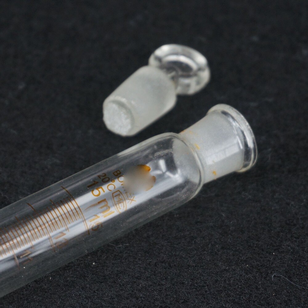 15ml Lab Glass Conical Bottom Centrifuge Tube Scaled With Stopper Chemical Ware