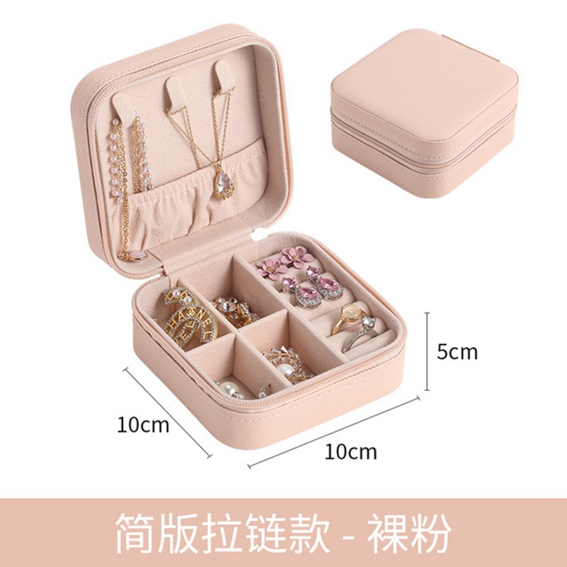 Boîte de rangement pour bijoux, bague, collier, boucles d'oreilles, trousse de maquillage, trousse de lavage