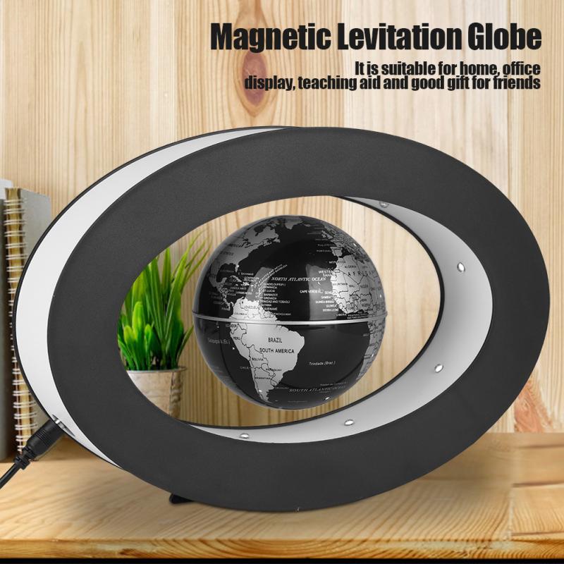 Elektronische Anti Zwaartekracht Globe Magnetische Levitatie Zwevende Globe World Map Led Light Kinderen Leren Home Decor Verjaardag