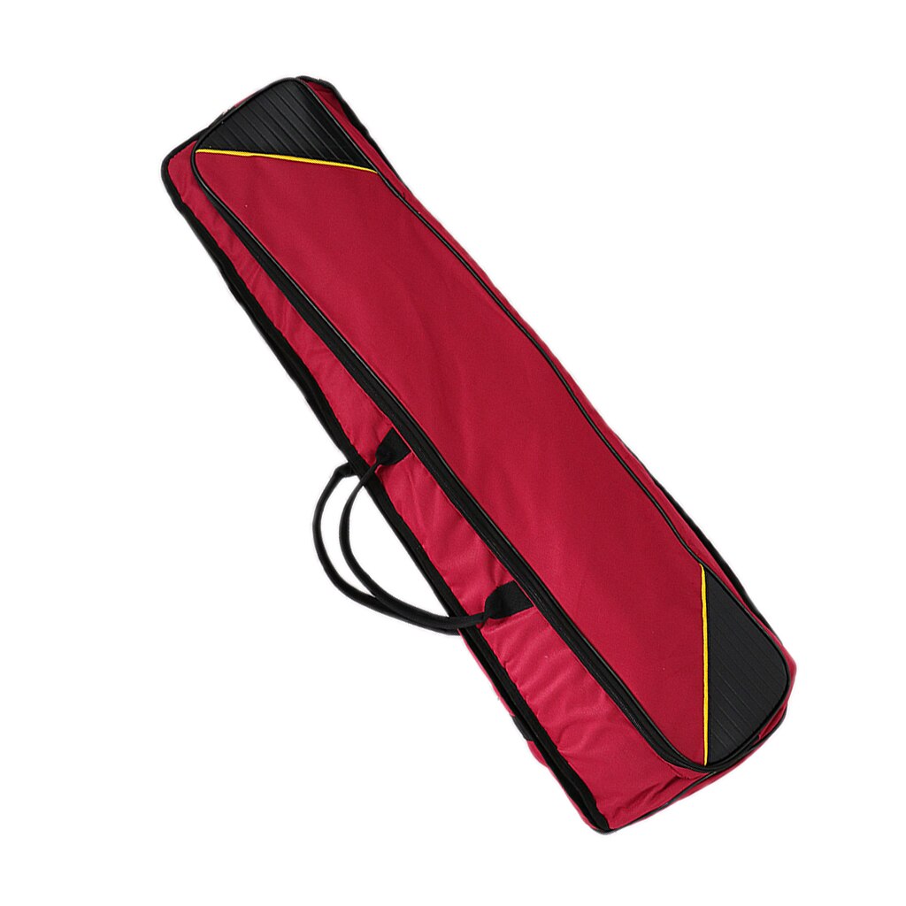Duurzaam Oxford Stof Tenor Trombone Schouder Dragen Gig Bag Muziekinstrument Accessoire Claret Kleur 91Cm