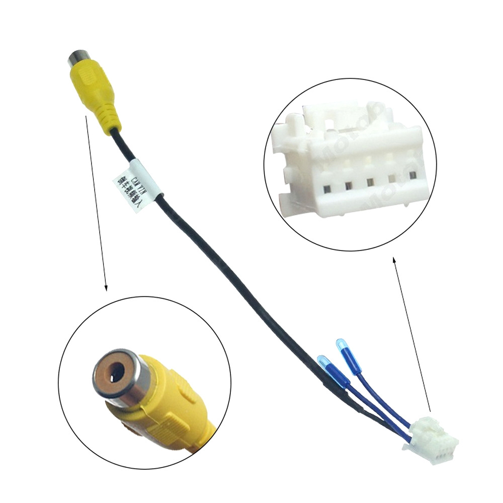 2 din Car Radio Stereo RCA Cable Auto-radio Adapter Microphone USB cable Output AUX Rear view input Converter GPS-Antenna: Orange