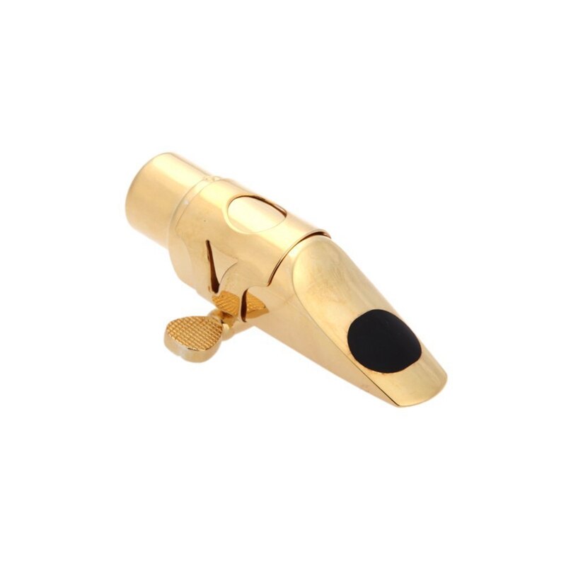 Jazz Soprano Saxophone 5C Metal Mouthpiece +Pads Cushions +Cap Buckle with Gold Plating