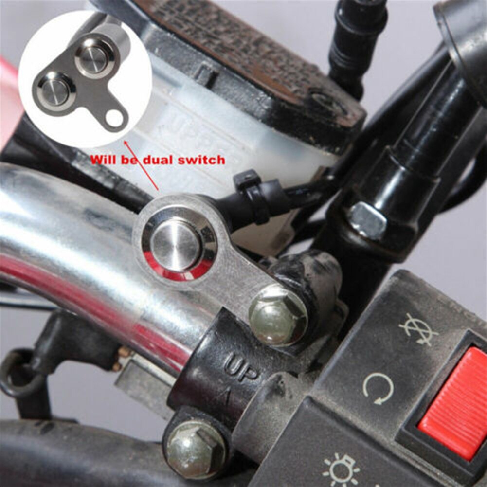 12V Motorcycle Switch Handlebar Adjustable Mount Waterproof Switches ON-OFF Power Button Motorbike Accessories