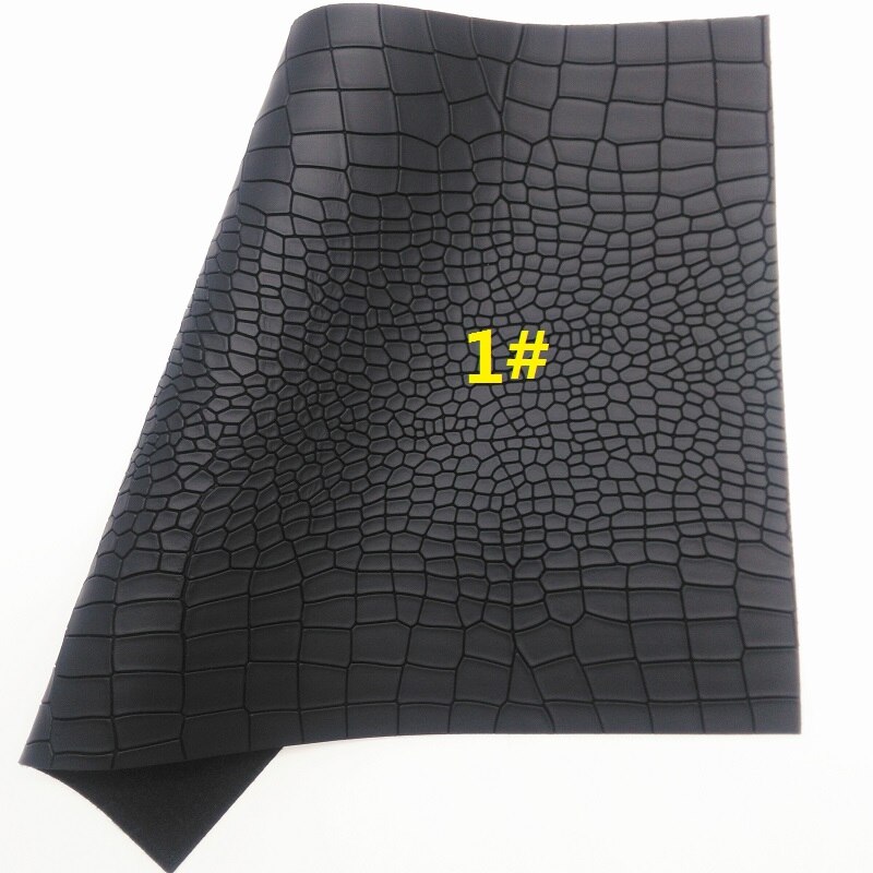 Tela brillante de malla negra, tela de piel sintética de panal de abeja, hojas de cuero sintético para lazos A4 8 &quot;x 11&quot; Twinkling Ming XM232: 1