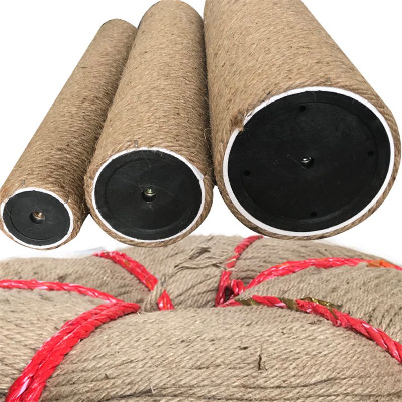 6mm Cat Scratch Pillar Jute Rope for Repair DIY Replacement Stripe Pad Carpet Kicker Toy Multipurpose for Stairs Tire
