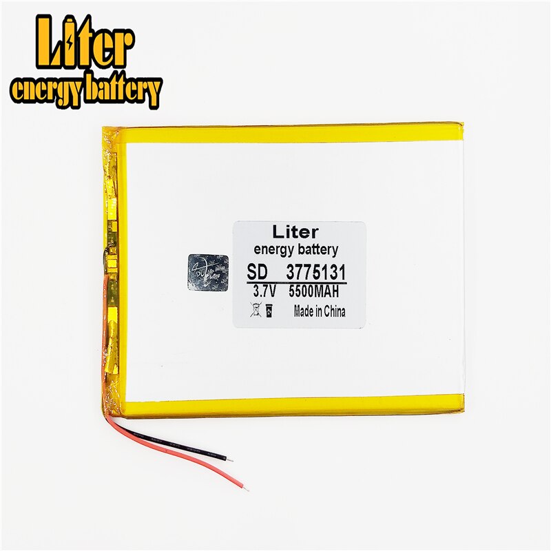 3.7 V 5500 mah tablet battery brand tablet gm lithium polymer battery 3775131