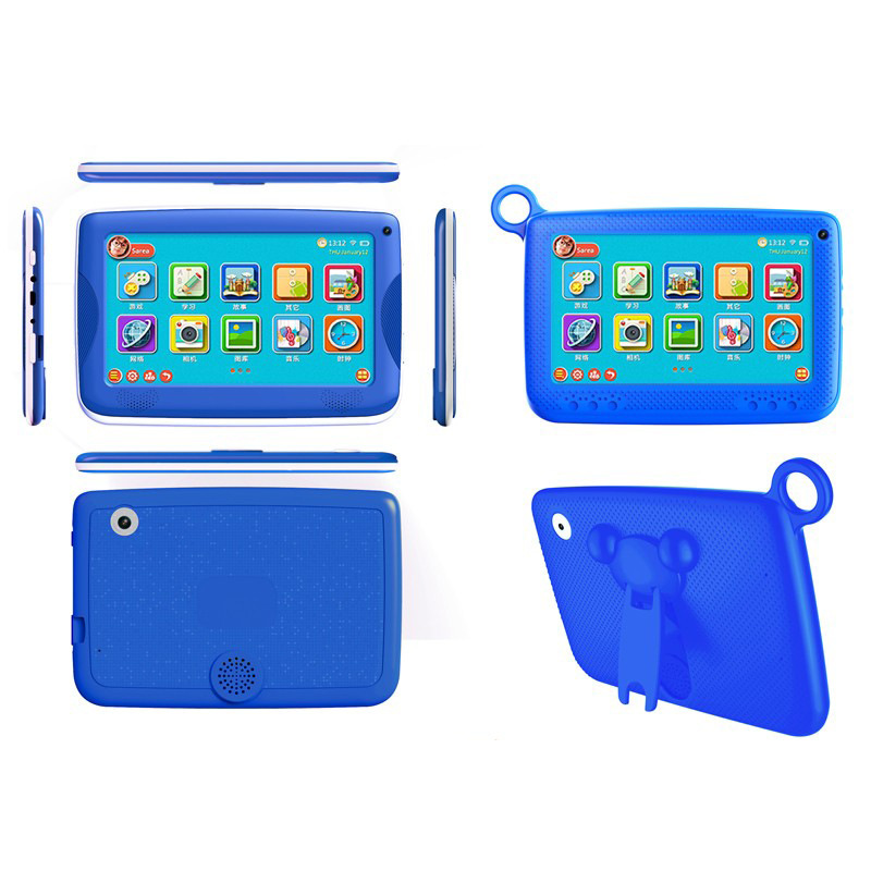 7 Inch Hd Kinderen Leren Onderwijs Machine Learning Tablet Wifi Tablet Beste Cadeau Voor Kinderen Leren Speelgoed: blue