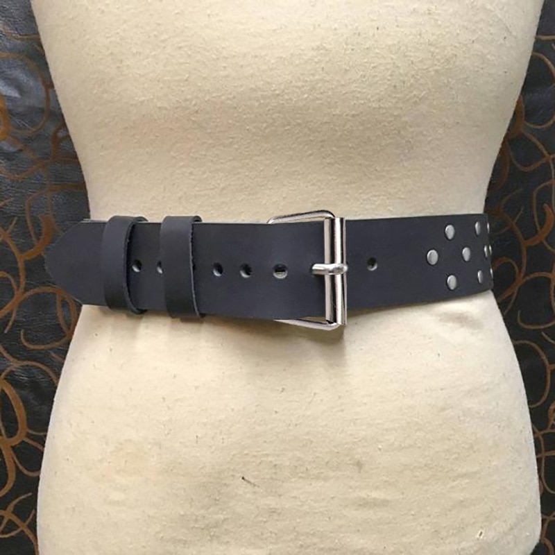 Cinturón grande Vintage Steampunk tachonado, Dagorhir SCA, Guerrero celta, Pirata, aventurero, accesorio de cintura, juego de historia con nudos